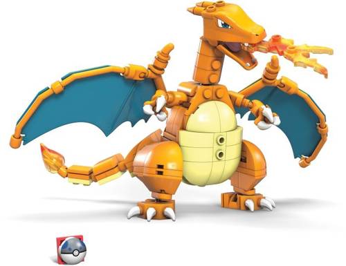Mattel GWY77 Mega Construx Pokémon Charizard Konstruktions-Set von Mattel