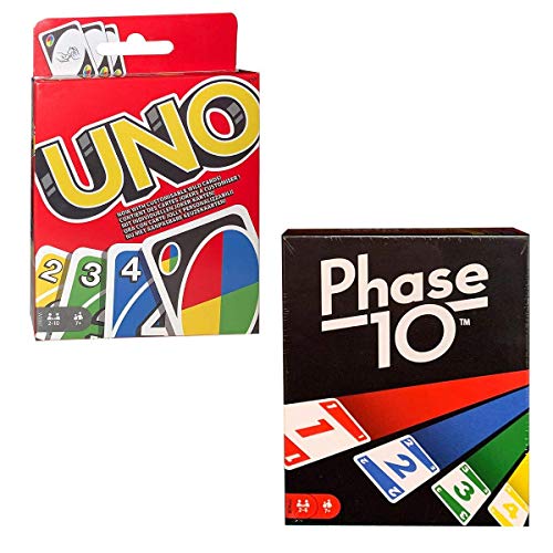 Mattel Games SPAR-SET 176802 Kartenspiel-Set mit UNO und Phase 10 von Mattel