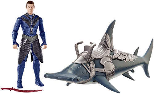 Mattel GmbH FYR96 DC Aquaman Figur, Vulko mit Hammerhai und Rüstung, 15 cm Mattel GmbH FYR96 DC Aquaman Figur, Vulko mit Hammerhai und Rüstung, 15 cm von Mattel