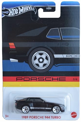 Mattel Hot Wheels 1989 Porsche 944 Turbo, Porsche Serie 3/6 [Schwarz] von Mattel