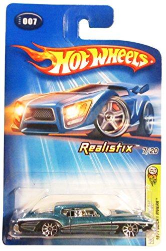 Mattel Hot Wheels 2005 1:64 Scale Blue 1971 Buick Riviera Die Cast Car #007 by von Mattel