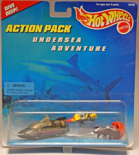 Mattel - Hot Wheels - Action Pack - Undersea Adventure - Submarine und Micro Submarine - Die Cast 1:64 - OVP Mattel - Hot Wheels - Action Pack - Undersea Adventure - Submarine und Micro Submarine - Die Cast 1:64 - OVP von Mattel