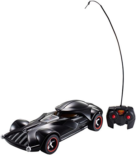 Hot Wheels FBW75 Star Wars Darth Vader RC Fahrzeug mit Lights und Sounds, Ferngesteuertes Auto mit Controller, Spielzeug ab 3 Jahren von Hot Wheels