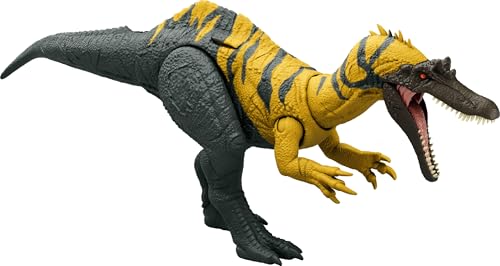 Mattel Jurassic World Dinosaurier-Spielzeug mit Brüllgeräusch & Angriffs-Action, Wild Roar Posable Figuren, Physisches & Connected Digital Play von Mattel