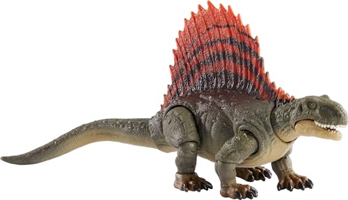 Mattel Jurassic World Dominion Hammond Collection Dinosaurier-Actionfigur, Dimetrodon Dino-Spielzeug mit Beweglichkeit & großem Kiefer, 19,3 cm von Mattel