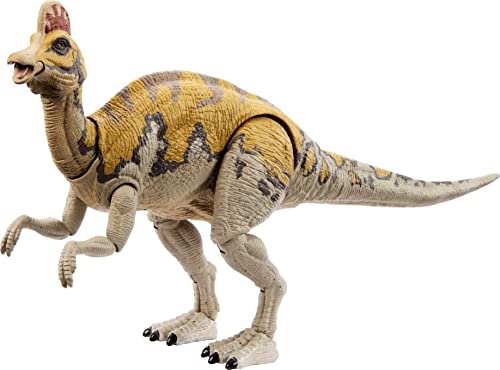 Mattel Jurassic World Jurassic Park III Hammond Collection Dinosaurier-Figur Corythosaurus mittelgroße Spezies, detailliertes Design, 16 Artikulationen von Mattel
