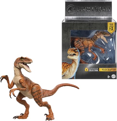 Mattel Jurassic World Hammond Collection mit Menschen- und Dinosaurier-Actionfigur, Atrociraptor Tiger, Premium-Film-Design Glasaugen & 13 Gelenkpunkte, JDJ09 Mattel Jurassic World Hammond Collection mit Menschen- und Dinosaurier-Actionfigur, Atrociraptor Tiger, Premium-Film-Design Glasaugen & 13 Gelenkpunkte, JDJ09 von Mattel