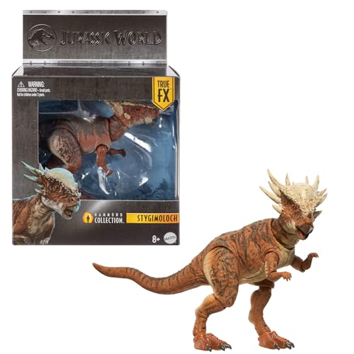 Mattel Jurassic World Hammond Collection mit Menschen- und Dinosaurier-Actionfigur, Atrociraptor Tiger, Premium-Film-Design Glasaugen & 14 Gelenkpunkte, JDJ10, [Mehrfarbig] von Mattel