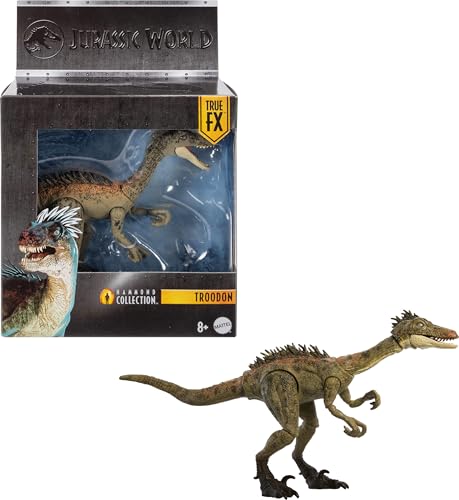 Mattel Jurassic World Hammond Collection mit Menschen- und Dinosaurier-Actionfigur, Atrociraptor Tiger, Premium-Film-Design Glasaugen & 14 Gelenkpunkte, JDJ11 Mattel Jurassic World Hammond Collection mit Menschen- und Dinosaurier-Actionfigur, Atrociraptor Tiger, Premium-Film-Design Glasaugen & 14 Gelenkpunkte, JDJ11 von Mattel