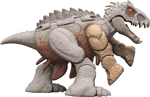 Mattel Jurassic World Kentrosaurus to Indominus Rex Dinosaurier Transforming Toy, 11 Step Double Danger 2 in 1 Toy, Fierce Changers von Mattel