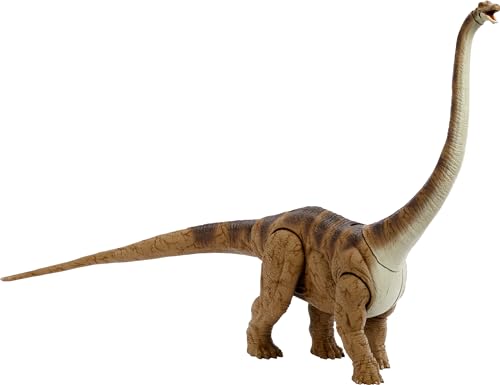 Mattel Jurassic World Legacy Collection The Lost World: Jurassic Park Mamenchisaurus, große und mögliche Dinosaurier-Figur mit physischem und digitalem Spiel von Mattel