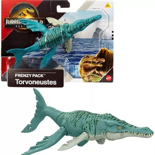 Mattel Jurassic World Rebirth Torvoneustes, Dinosaurier-Actionfigur, Frenzy Pack Mattel Jurassic World Rebirth Torvoneustes, Dinosaurier-Actionfigur, Frenzy Pack von Mattel