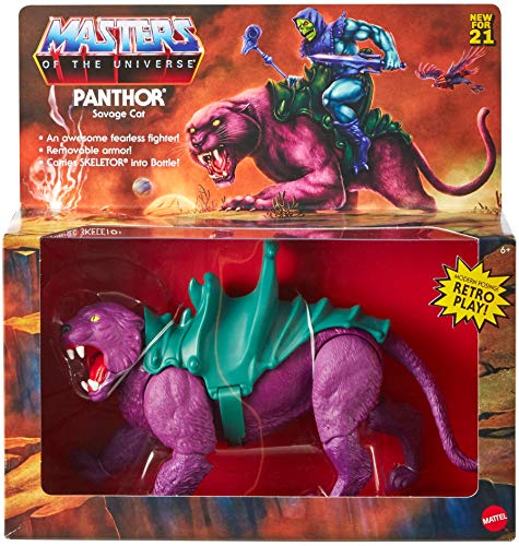 Mattel Masters of the Universe Origins 14 cm Actionfigur Deluxe Pack Panther/Matt 2021 Master of the Universe Origins 14 cm Actionfigur Deluxe Pack PANTHOR MOTU Magic Legend of Heman von Mattel