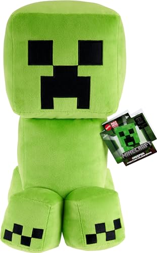 Mattel Minecraft Creeper Jumbo-Plüschfigur mit Pixel-Design und spielauthentischen Details, 40,6 cm Mattel Minecraft Creeper Jumbo-Plüschfigur mit Pixel-Design und spielauthentischen Details, 40,6 cm von Mattel