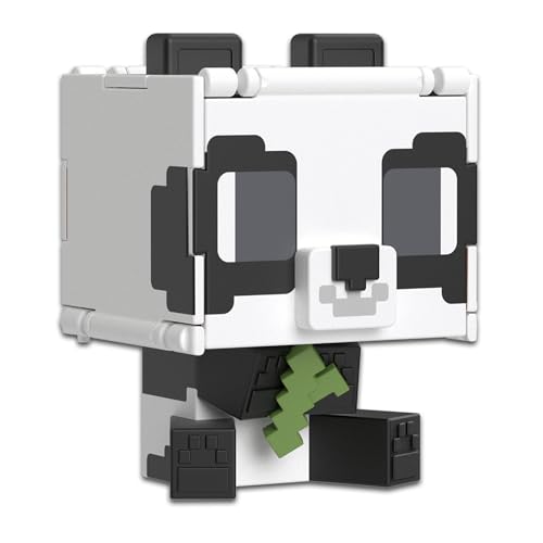 Mattel Minecraft Flippin’ Figs Figurensammlung mit 2-in-1-Spielfigur, maßstabsgetreu, ca. 9 cm, große Köpfe und pixeliges Design (Charaktere können abweichen) HTL48 von Mattel