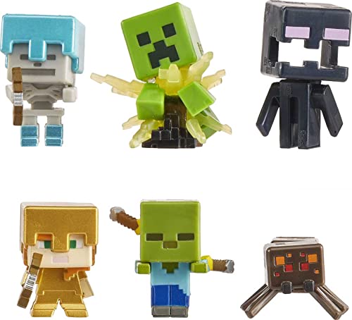 Mattel Minecraft GXT26 - Nightfall Figuren 6er-Pack, Minifiguren basierend auf Videospiel, für Kinder ab 6 Jahren, mehrfarbig[Exklusiv bei Amazon] von Mattel