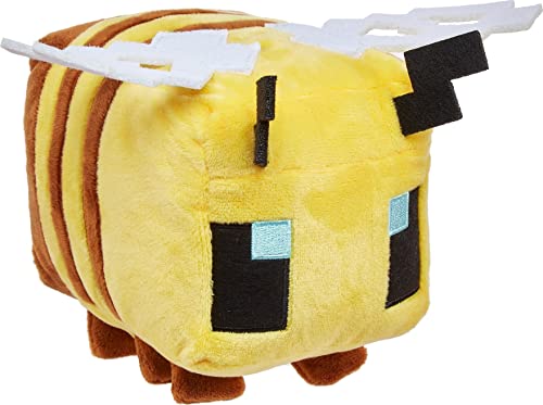 Mattel Minecraft Plüschfigur, ca. 21 cm, weich, Geschenk zum Sammeln für Fans ab 3 Jahren HBN41, 8-inch, Gelb von Mattel