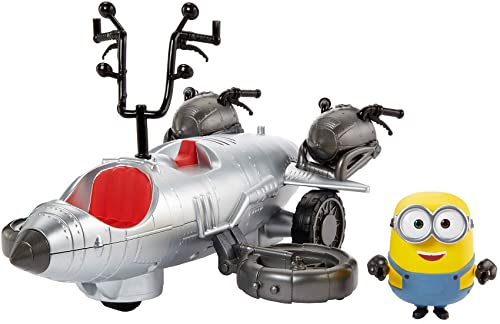 Mattel Minions GMF19 - iD Fahrzeug mit Fernbedienung und Bob Actionfigur aus den Minions Filmen, tolles Geschenk für Kinder ab 4 Jahren. von Mattel