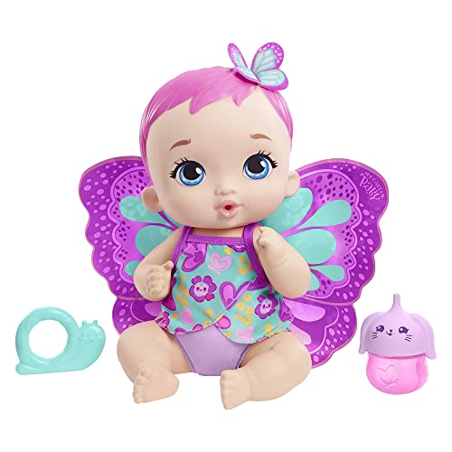 My Garden Baby GYP10 - Schmetterlings-Baby Puppe zum Füttern und Anziehen (30 cm), mit wiederverwendbarer Windel, abnehmbarer Kleidung und Flügeln, Kinderspielzeug ab 2 Jahren My Garden Baby GYP10 - Schmetterlings-Baby Puppe zum Füttern und Anziehen (30 cm), mit wiederverwendbarer Windel, abnehmbarer Kleidung und Flügeln, Kinderspielzeug ab 2 Jahren von Mattel