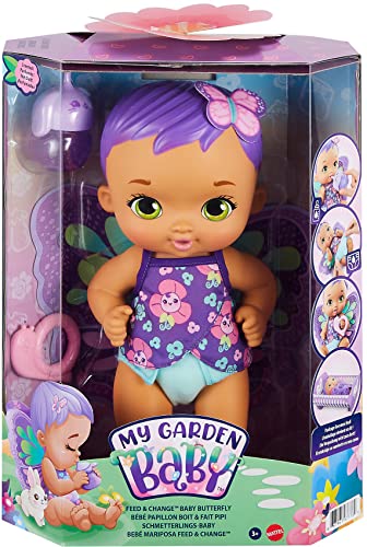 Mattel My Garden Baby Schmetterlinge PIPI Spielzeugpuppe mit Schmetterlingsdecke, Flasche und Windel, Verschiedene Modelle, Geschenk für Jungen und Mädchen ab 18 Monaten GYP09 Mattel My Garden Baby Schmetterlinge PIPI Spielzeugpuppe mit Schmetterlingsdecke, Flasche und Windel, Verschiedene Modelle, Geschenk für Jungen und Mädchen ab 18 Monaten GYP09 von Mattel