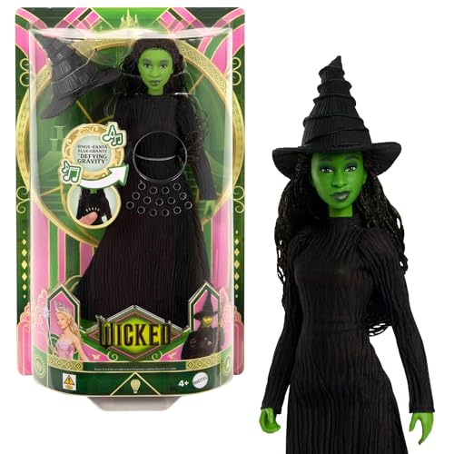 No data available Mattel Singende Wicked Elphaba-Modepuppe und Accessoires, beweglich und mit vom Film inspirierten Look sowie abnehmbarem Outfit, singt Frei und schwerelos“, JLG48 No data available Mattel Singende Wicked Elphaba-Modepuppe und Accessoires, beweglich und mit vom Film inspirierten Look sowie abnehmbarem Outfit, singt Frei und schwerelos“, JLG48 von Mattel