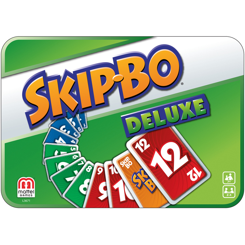 Mattel - Skip Bo "Deluxe", Kartenspiel, in der Geschenkbox von MATTEL GAMES