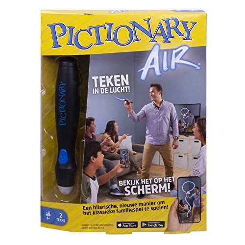 Mattel Games GJG12 - Pictionary Air tekenspel voor het Hele gezin, koppelingen naar smart apparaten, geschikt voor 8 jaar en ouder von Mattel Games