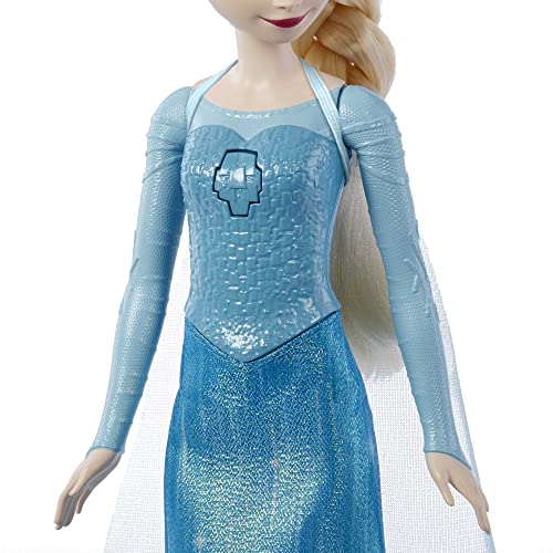 Mattel Spielzeuge aus Disney Die Eiskönigin “Singende Elsa-Modepuppe in charakteristischem Outfit, singt Lass jetzt los“ aus dem Disney-Film“ in Englisch, Französisch, Deutsch, Italienisch, JDL58 von Mattel