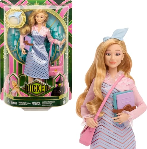 Mattel Universal Wicked Glinda Fashion Doll & Accessories with Styled Blonde Hair, Posability & Removable School Uniform Look Mattel Universal Wicked Glinda Fashion Doll & Accessories with Styled Blonde Hair, Posability & Removable School Uniform Look von Mattel