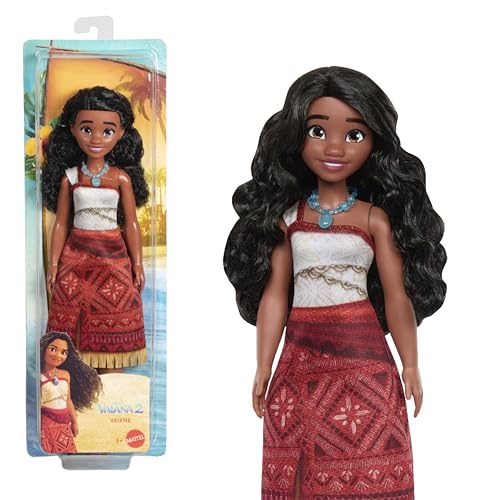 Mattel Vaiana-Modepuppe aus Disney Vaiana 2 mit 2 Zubehörteilen, abnehmbares Outfit mit Halskette und Fußkettchen, vom Film inspiriert, JBT56 Mattel Vaiana-Modepuppe aus Disney Vaiana 2 mit 2 Zubehörteilen, abnehmbares Outfit mit Halskette und Fußkettchen, vom Film inspiriert, JBT56 von Mattel