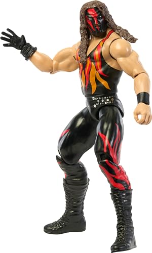 Mattel WWE Actionfigur, 15,2 cm großes Sammlerstück Kane mit 10 Artikulationspunkten & lebensechtem Look von Mattel