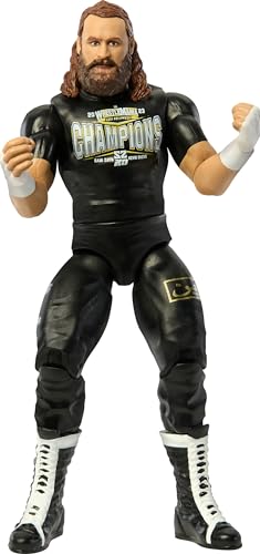 Mattel WWE Actionfigur, 15,2 cm großes Sammlerstück Sami Zayn mit 10 Artikulationspunkten & lebensechtem Look von Mattel