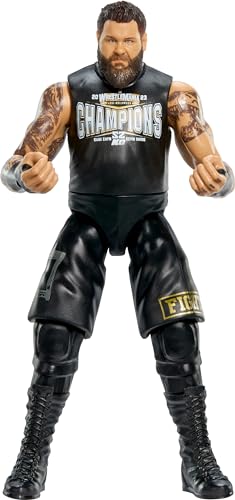 Mattel WWE Actionfigur, Serie #146 Kevin Owens 15,2 cm großes Sammlerstück mit 10 Gelenkpunkten & lebensechtem Look von Mattel