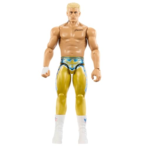 Mattel WWE Actionfiguren und Zubehörteile, ca. 15 cm große Superstar-Sammelfiguren mit 14 Bewegungspunkten und lebensechtem Aussehen (Stile können abweichen), JGD46 von Mattel