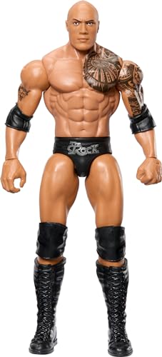 Mattel WWE Basic Action Figure 6-inch Collectible The Rock, HTW15, Mehrfarbig Mattel WWE Basic Action Figure 6-inch Collectible The Rock, HTW15, Mehrfarbig von Mattel