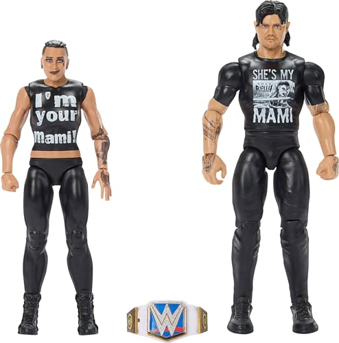 Mattel WWE Main Event Championship Showdown 2-Pack Action Figures & Accessory, Series #20 'Dirty' Dominik Mysterio vs Rhea Ripley Collectible Set Mattel WWE Main Event Championship Showdown 2-Pack Action Figures & Accessory, Series #20 'Dirty' Dominik Mysterio vs Rhea Ripley Collectible Set von Mattel