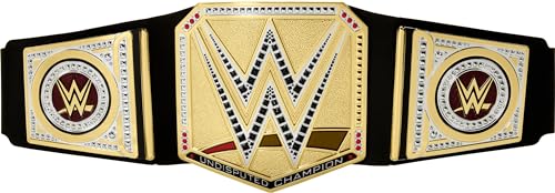 Mattel Mattel WWE Championship-Gürtel, Undisputed WWE Universal Championship Rollenspiel und Kostüm, ca. 100 cm langer Lederimitatgürtel mit einmaliger Anpassung, HYJ35 Mattel Mattel WWE Championship-Gürtel, Undisputed WWE Universal Championship Rollenspiel und Kostüm, ca. 100 cm langer Lederimitatgürtel mit einmaliger Anpassung, HYJ35 von Mattel