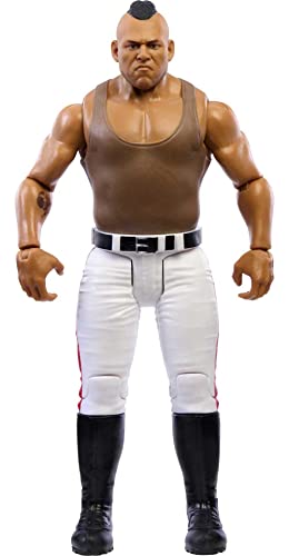 Mattel WWE Commander Azeez Basic Actionfigur, 10 Gelenkpunkte & lebensechte Details, 15,2 cm großes Sammlerstück von Mattel