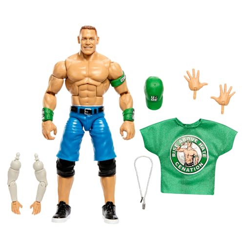 Mattel WWE Elite Actionfigur WrestleMania mit Zubehör und Nicholas-Bauteilen, bewegliche Sammelfigur für WWE-Fans HVJ09 von Mattel