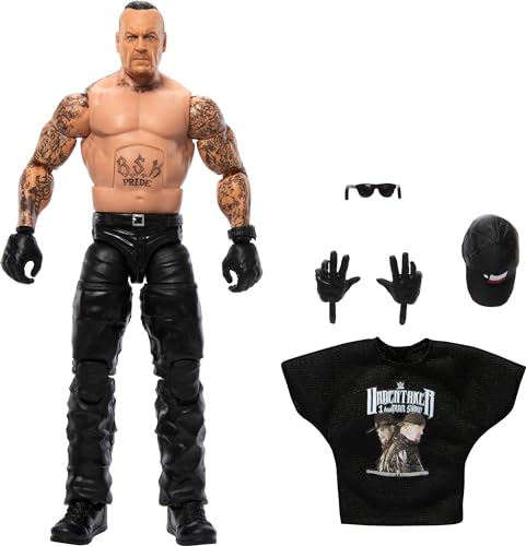 Mattel WWE Elite Actionfigur & Zubehör, 15,2 cm großer Sammelunternehmer mit 25 Artikulationspunkten, lebensechter Look & austauschbaren Händen von Mattel