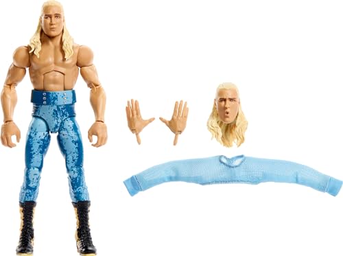 Mattel WWE Elite Actionfigur & Zubehör, Serie #110 Elton Prince 15,2 cm Sammlerstück mit 25 Gelenkpunkten & austauschbaren Händen von Mattel