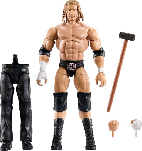 Mattel WWE Elite Collection Actionfigur und Zubehör, Premium Live-Event Triple H-Set, SummerSlam mit William Regal-Bauteilen für eine weitere Figur, JCJ57 Mattel WWE Elite Collection Actionfigur und Zubehör, Premium Live-Event Triple H-Set, SummerSlam mit William Regal-Bauteilen für eine weitere Figur, JCJ57 von Mattel