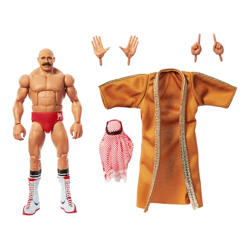Mattel WWE Figur Iron Sheik Elite Collection Legende, austauschbare Hände und Zubehör, Truefx-Technologie, 25 Gelenke, zum Sammeln, Spielzeug für Kinder, ab 3 Jahren, HVF57, HVF57 Mattel WWE Figur Iron Sheik Elite Collection Legende, austauschbare Hände und Zubehör, Truefx-Technologie, 25 Gelenke, zum Sammeln, Spielzeug für Kinder, ab 3 Jahren, HVF57, HVF57 von Mattel