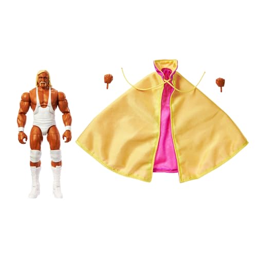 Mattel WWE Figur mit Gelenken, Kollektion Elite, Legende Hulk Hogan, austauschbare Hände und Zubehör, Truefx-Technologie, 25 Gelenke, zum Sammeln, Kinderspielzeug, ab 3 Jahren, HVF55 Mattel WWE Figur mit Gelenken, Kollektion Elite, Legende Hulk Hogan, austauschbare Hände und Zubehör, Truefx-Technologie, 25 Gelenke, zum Sammeln, Kinderspielzeug, ab 3 Jahren, HVF55 von Mattel