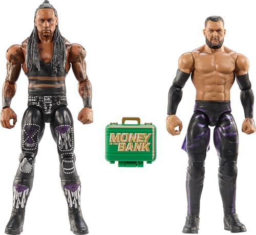 Mattel WWE Hauptkampf Championship Showdown 2er-Pack Actionfiguren und Zubehör, Serie #20 Damian Priest und Finn Balor Sammelset, JCV72 von Mattel