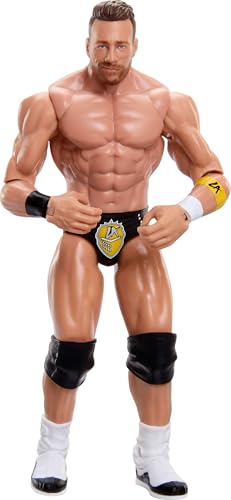 Mattel WWE LA Knight Actionfigur, Hauptkampf-Serie #155, ca. 15 cm große Sammelfigur mit 10 Bewegungspunkten und lebensechtem Aussehen, JCV48, [Mehrfarbig] von Mattel