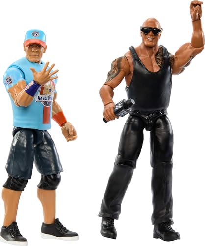 Mattel WWE Main Event Championship Showdown 2-Pack Action Figures & Accessory, Series #19 The Rock vs John Cena Collectible Set Mattel WWE Main Event Championship Showdown 2-Pack Action Figures & Accessory, Series #19 The Rock vs John Cena Collectible Set von Mattel