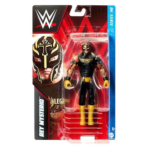 Mattel WWE Rey Mysterio Basic Series 140 Wrestling Actionfigur Spielzeug von Mattel