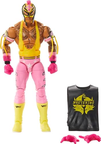 Mattel WWE Rey Mysterio Top Picks Elite Collection Actionfigur, Artikulation & lebensechte Details, austauschbares Zubehör, 15,2 cm von Mattel