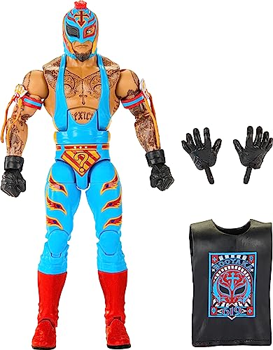 Mattel WWE Rey Mysterio Top Picks Elite Collection Actionfigur, Artikulation & lebensechte Details, austauschbares Zubehör, 15,2 cm von Mattel